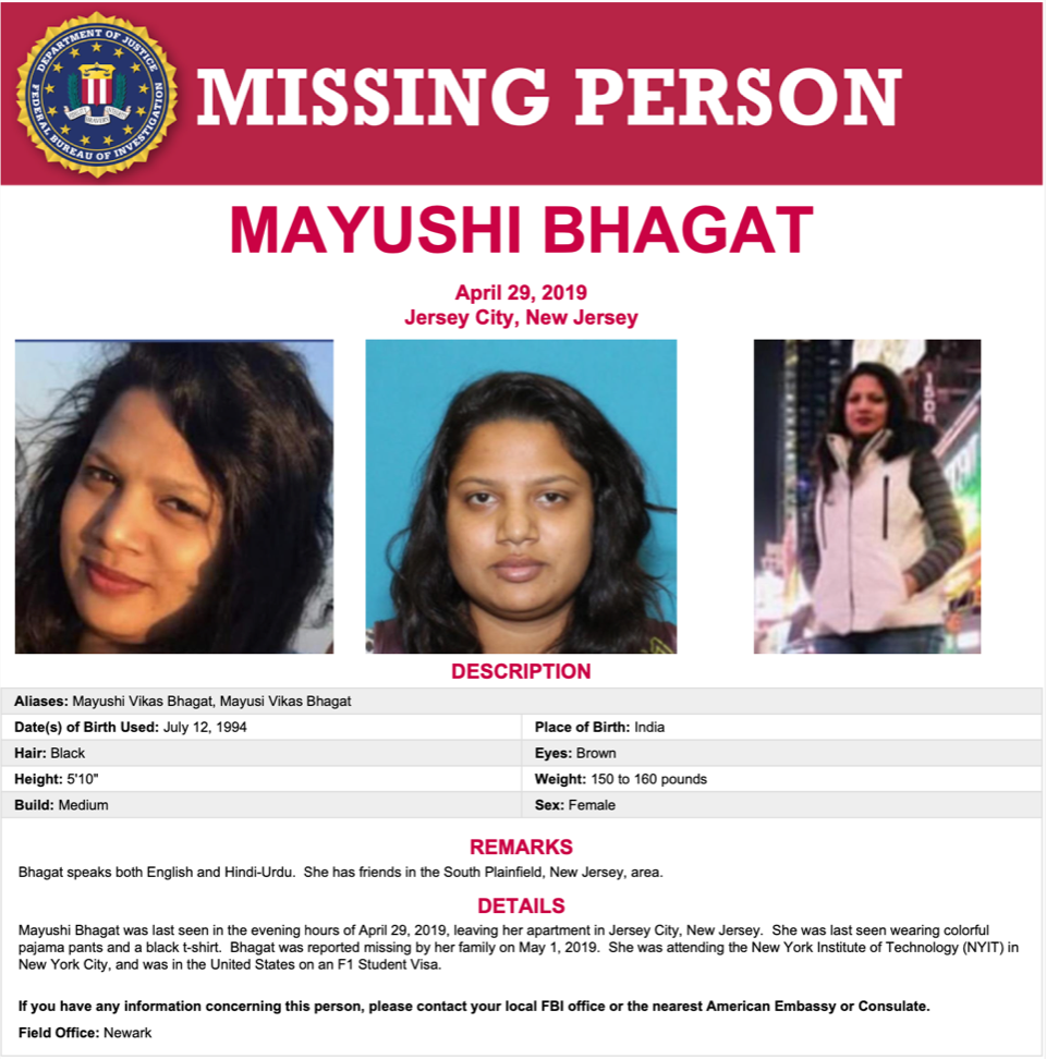 Mayushi Bhagat FBI